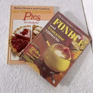 Vintage Better Homes And Garden Cook Books Pies Fondue